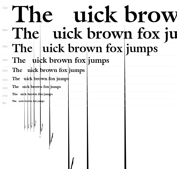 Galliard Bold BT Waterfall
