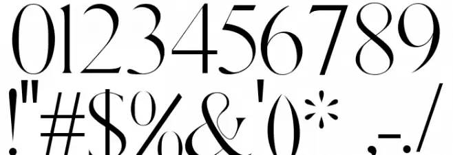 Gallient Regular Font OTHER CHARS