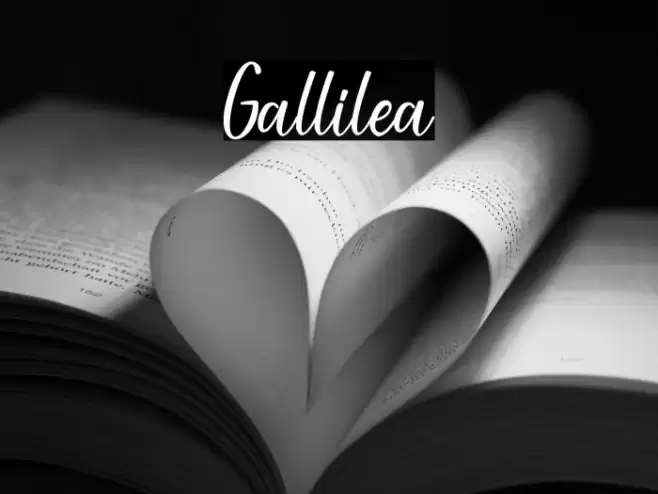Gallilea Font examples