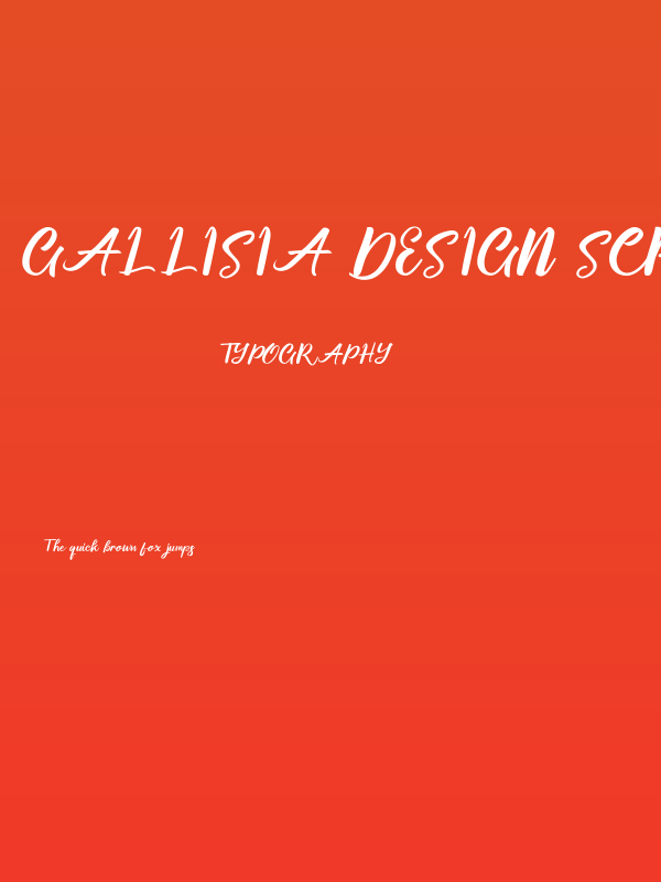 Gallisia Design Script Poster