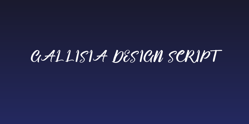 Gallisia Design Script Social Header