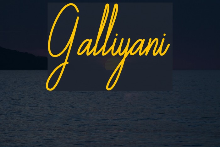 Galliyani Example 1