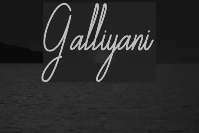 Galliyani Font examples