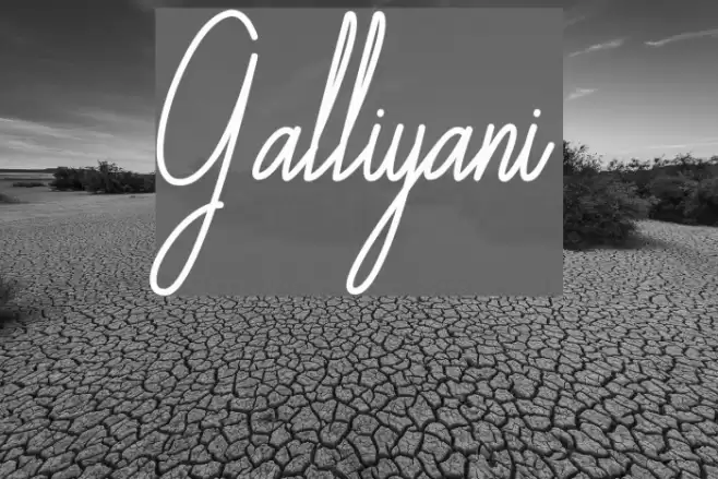 Galliyani Font examples