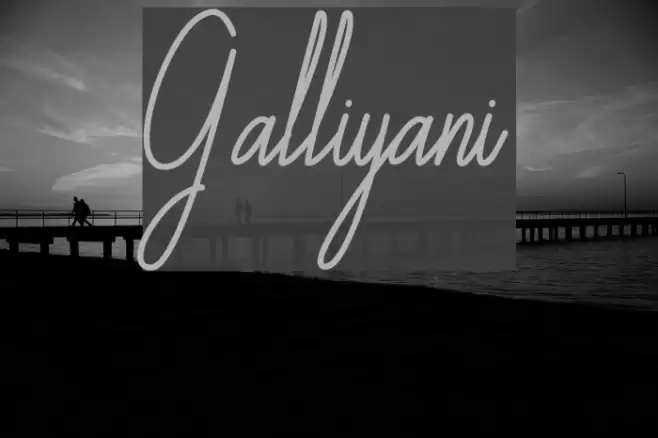 Galliyani Font examples