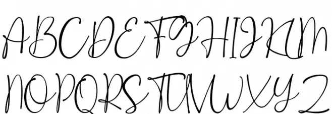 Gallmore Font UPPERCASE