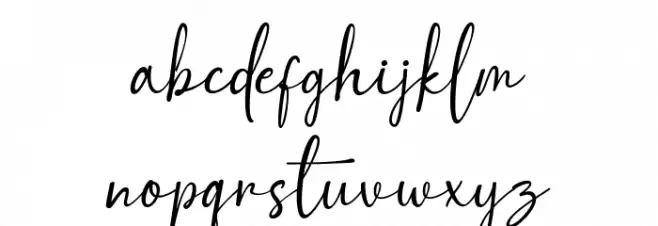 Gallmore Font LOWERCASE