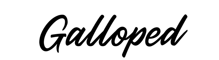Galloped  font caratteri gratis