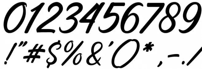 Galloped Font OTHER CHARS