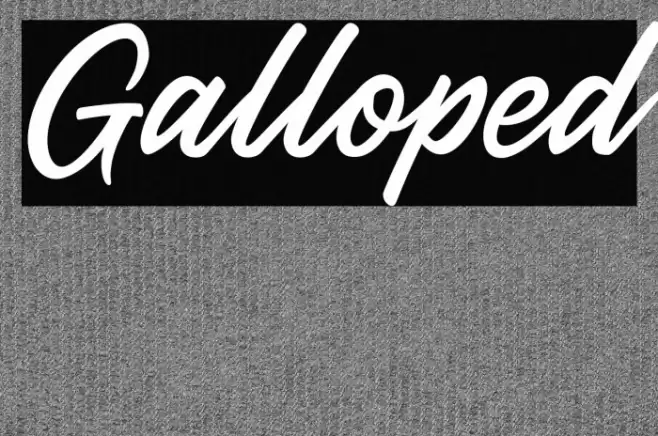 Galloped Font examples