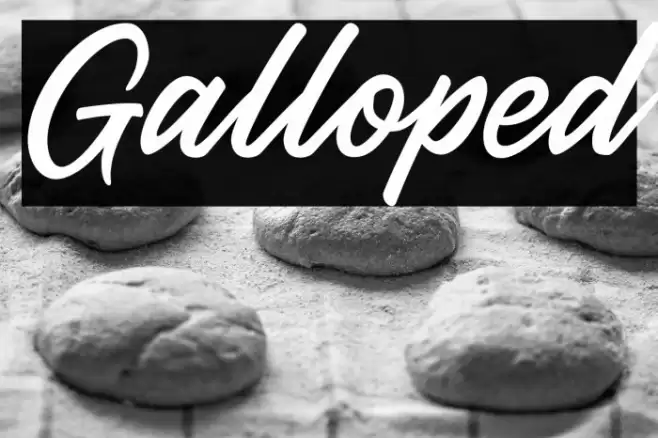 Galloped Font examples