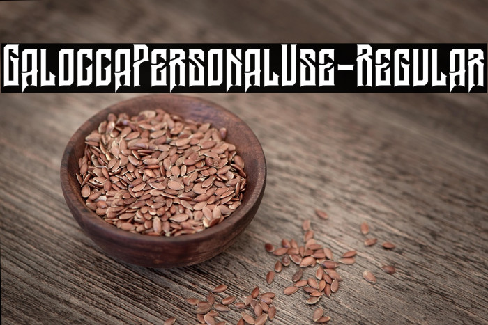 GaloccaPersonalUse-Regular Example 2