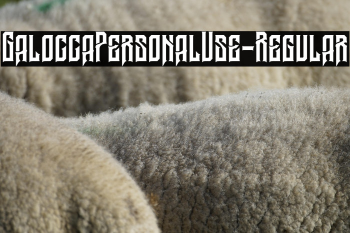 GaloccaPersonalUse-Regular Example 3