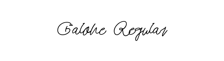 Galone Regular  Скачать бесплатные шрифты