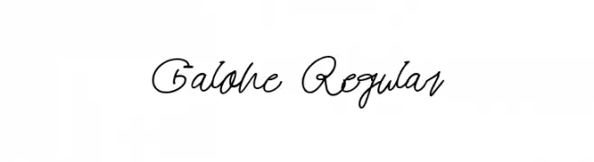 Galone Regular 字体