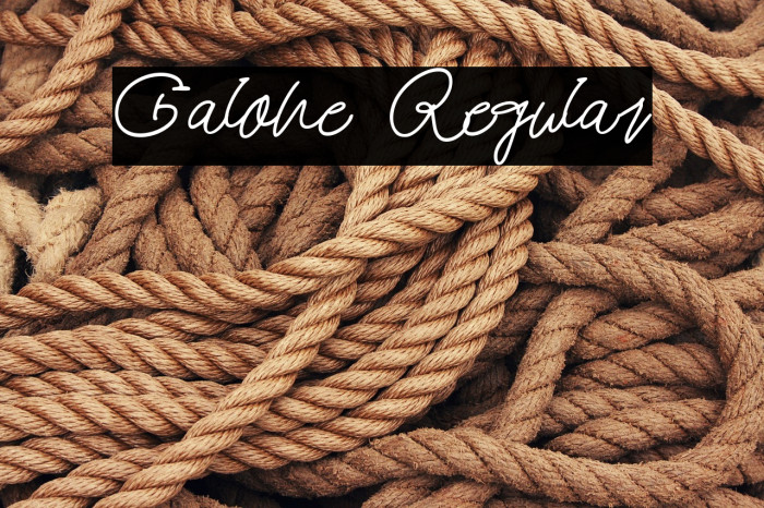 Galone Regular Example 1