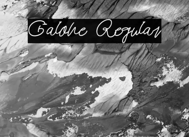 Galone Regular 字体 examples
