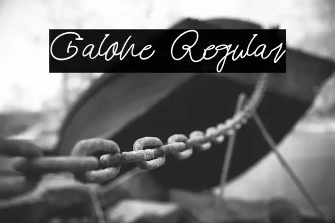 Galone Regular 字体 examples