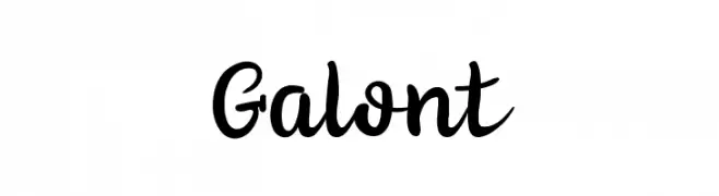 Galont  Frei Schriftart Herunterladen