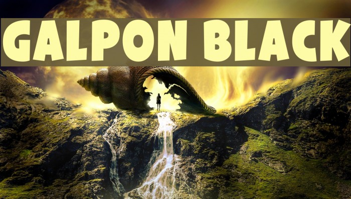 Galpon Black Font examples