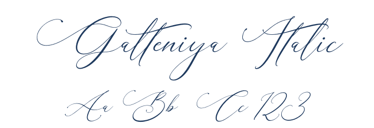 Galteniya Italic Font Preview