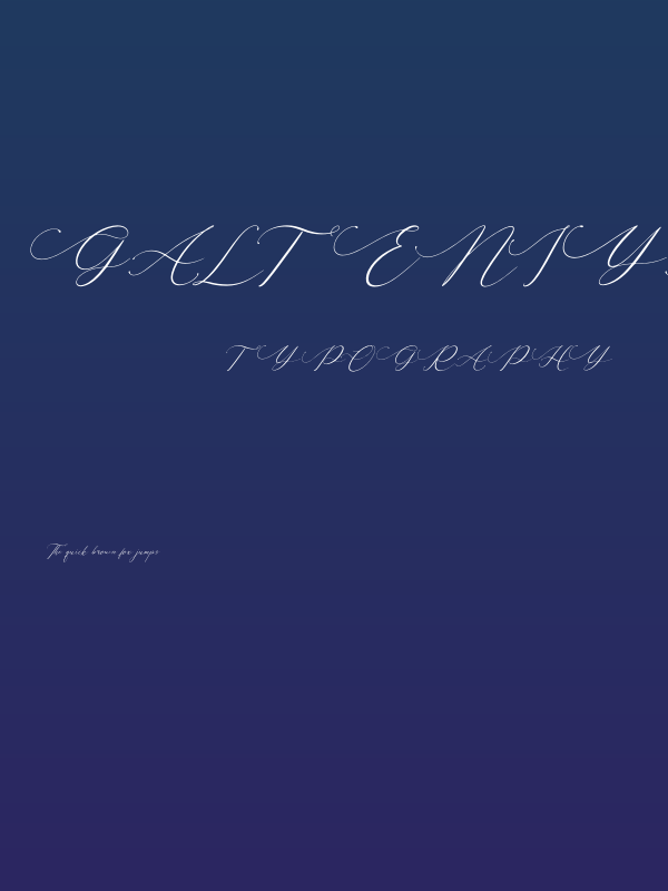 Galteniya Italic Poster