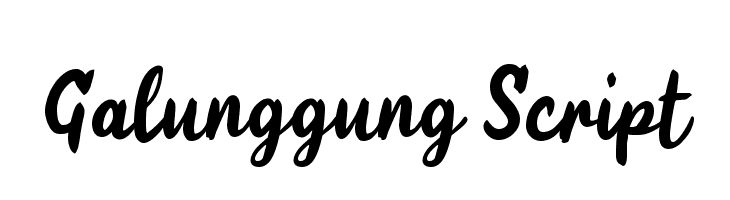Galunggung Script  Frei Schriftart Herunterladen