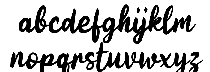 Galunggung Script Font LOWERCASE