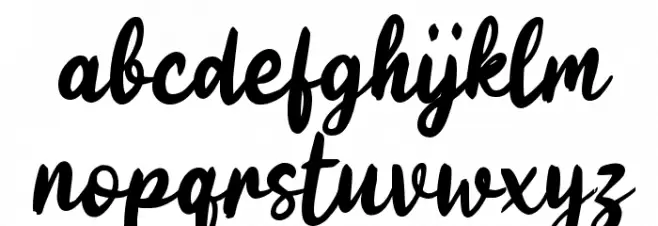Galunggung Script 字体 小写