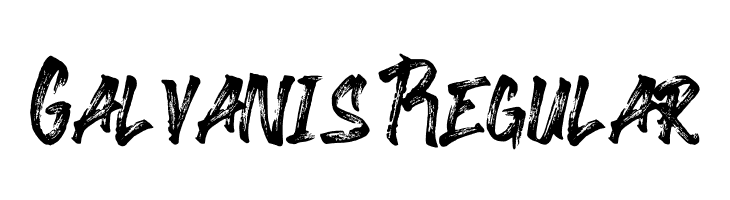 Galvanis Regular  font caratteri gratis