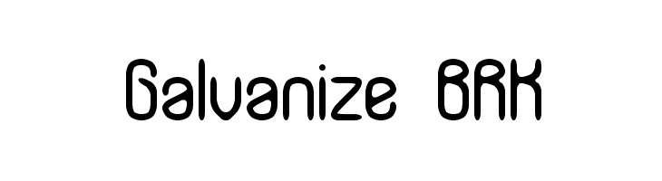 Galvanize BRK  font caratteri gratis