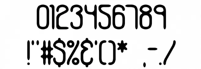 Galvanize BRK フォント その他の文字