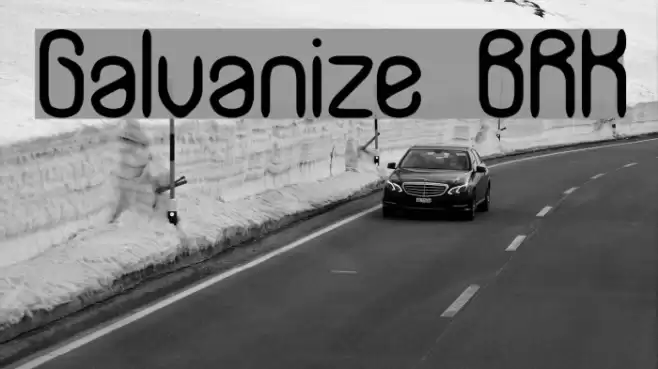 Galvanize BRK フォント examples