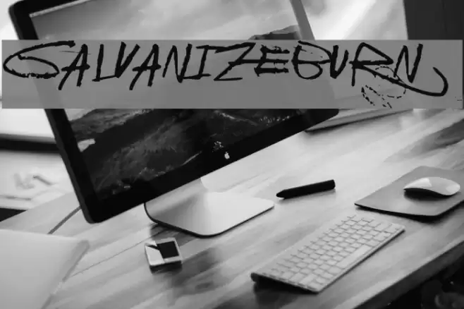 GalvanizeBurn Font examples
