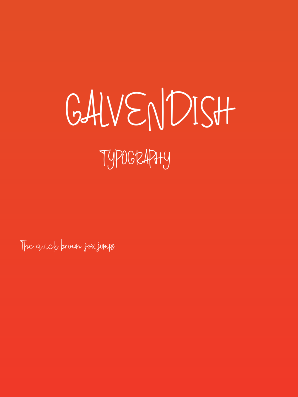 Galvendish Poster