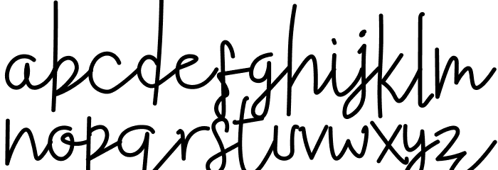 Galvendish Font LOWERCASE