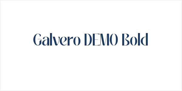 Galvero DEMO Bold Logo