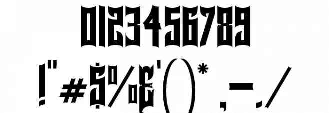 GalvestonTX Font Alte caractere