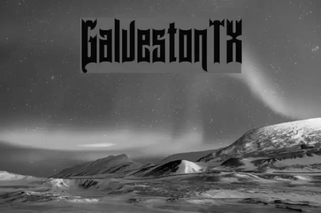 GalvestonTX Font examples