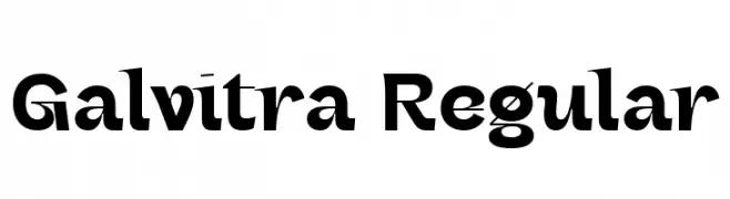 Galvitra Regular  Frei Schriftart Herunterladen