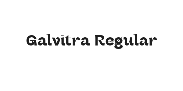 Galvitra Regular Logo