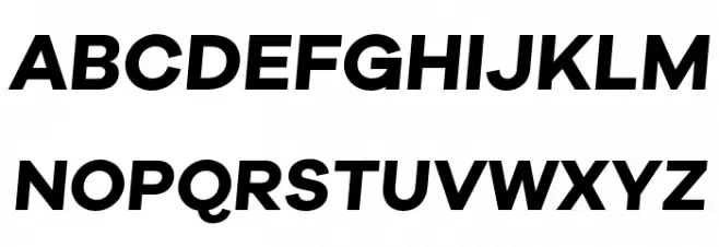 Galyon Bold Italic 字体 大写