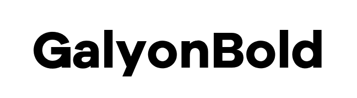 Galyon Bold Font