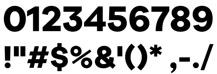 Galyon Bold Font OTHER CHARS