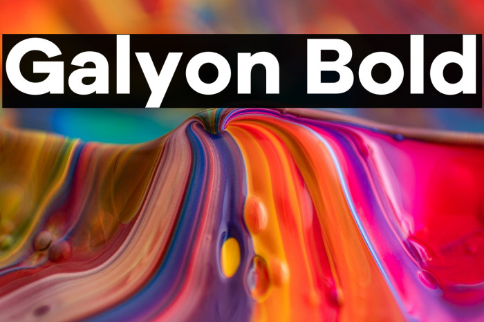 Galyon Bold Example 1
