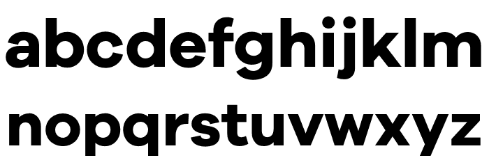 Galyon Bold Font LOWERCASE