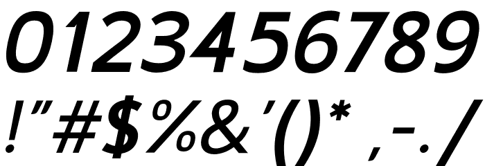 Gama-Sans- Bold Italic Fuentes OTROS CHARS