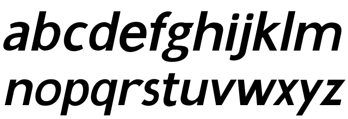 Gama-Sans- Bold Italic Fuentes MINÚSCULAS