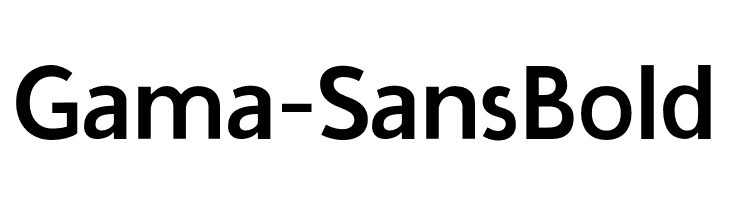 Gama-Sans Bold Fuentes