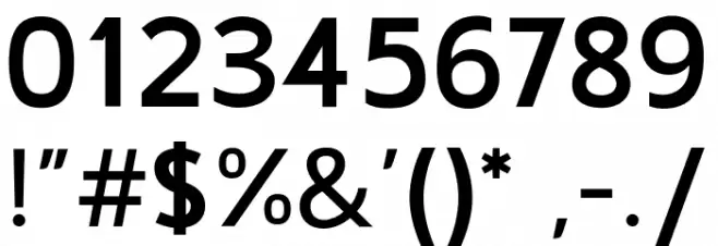 Gama-Sans Bold Font Alte caractere